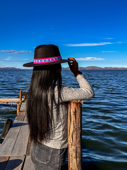 SOMBRERO DE PAÑO NEGRO