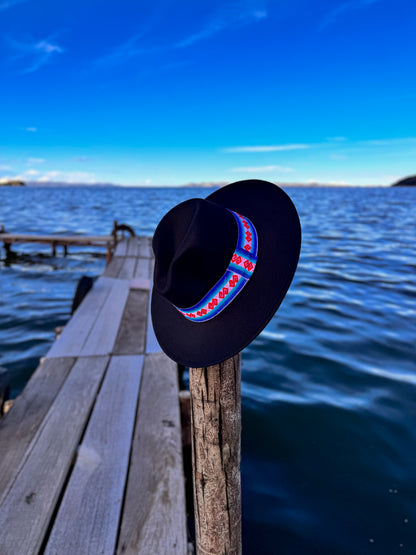 SOMBRERO DE PAÑO NEGRO